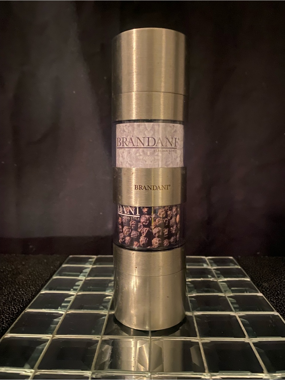 Salt and Pepper Stainless Steel Dual Grinder - Silver
